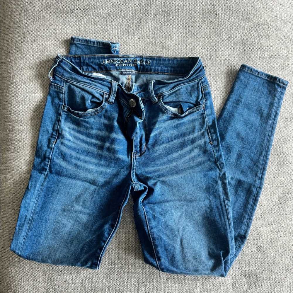 American Eagle Outfitters Women's Medium Blue Skinny Jeans